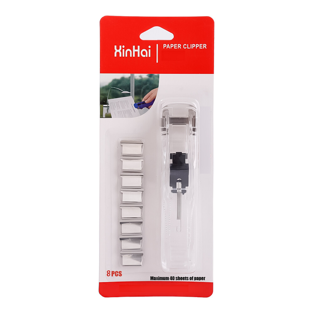 Metal Clip Push Staple Remover Paper Fixing Organizing Stapler Reusable Push Clamp Not Damage Paper Binding File Paper Clip Push