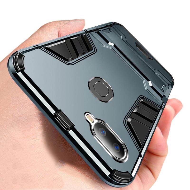 For OPPO A7 / A5s Case, Shockproof Stand Hard Case 360 Full Body Protection Phone Casing Back Cover