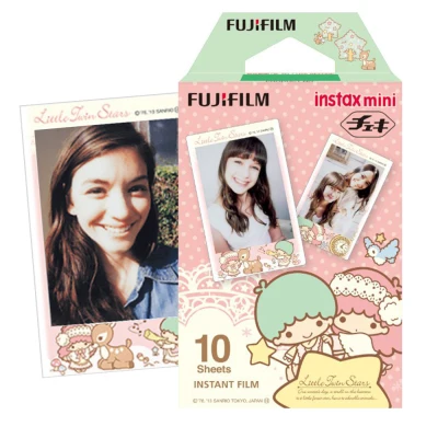 Fujifilm Instax Mini 8 9 11 Film Little Twin Stars 10 Sheets For Fuji Instax 7s 8 9 11 25 50s Instant Camera SP-2 Mini Link Liplay Printer