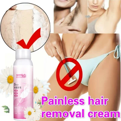 Hair remover cream Hair removal mousse spray150ml Painless and fast hair removal for whole bodyPainless Hair Removal Mousse Hair Removal Cream arms thighs armpit Private Parts Hair remover cream hair remover spray hair remover cream permanent panda hair