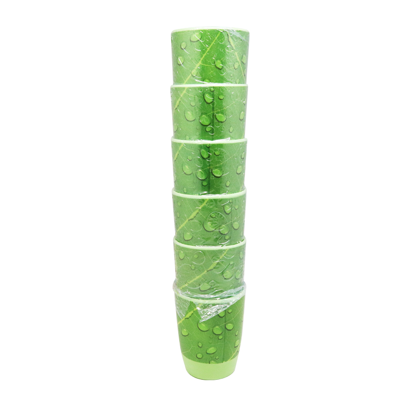 6pcs Haiko Green Leaf Melamine Glass / Cawan Bercorak Daun Hijau (GL7503) |  Lazada