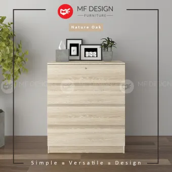 Mf Design Chest Drawer With Lock 4 Layer Storage Cabinet Wardrobe