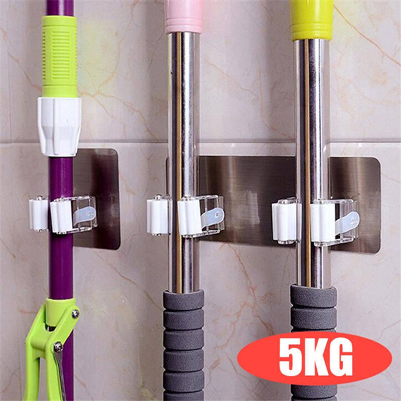 【Decoration】móc Dính Đa Năng Móc Treo Đồ Treo Cây Lau Nhà Gắn Tường Móc Treo Chổi Cọ Có Móc Chắc Chắn Phòng Tắm Nhà Bếp
