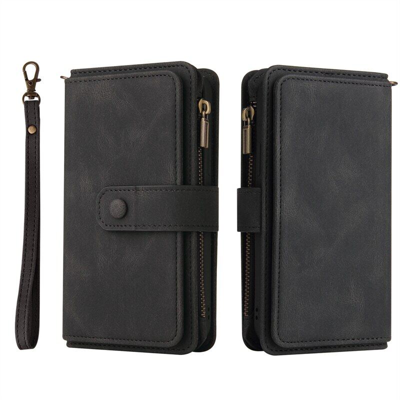Phone bags leather case for samsung galaxy a72 a52 a42 a32 a22 a12 a02s a13 a03s a71 a51 a70 a50 a40 a30 a20 zipper wallet cover