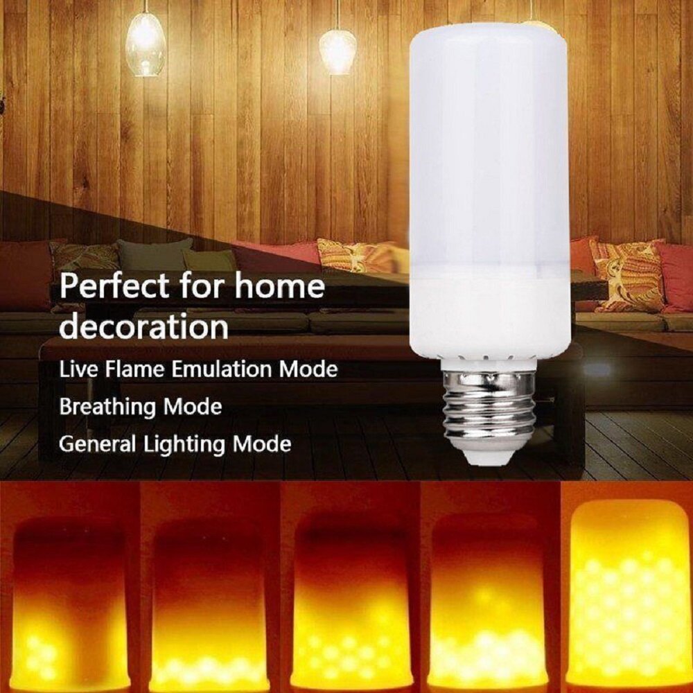 [Hàng Có Sẵn] Bóng Đèn LED Lửa Tự Nhiên Hiệu Ứng Ngọn Lửa 4 Chế Độ Chính Hãng Bóng Đèn Lửa Mô Phỏng E27 Nhấp Nháy Đèn Đèn Chớp Mô Phỏng Giáng Sinh, Đèn Trang Trí Nội Thất Đèn Trang Trí Năm Mới Dải Đèn Led Trồng Cây Đèn Cảnh Quan