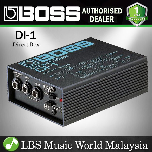 Boss DI-1 Direct Box Operates on a 9-volt Battery or Phantom Power