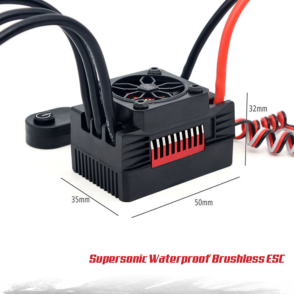 Máy Bơm Không Chổi Than Không Thấm Nước Rocket V2 Supersonic 45A 60A 80A ESC Thiết Bị Điều Khiển Tốc Độ Với 5.8V/5A BEC Cho Động Cơ 3650 Bộ Phận Xe Hơi Điều Khiển Từ Xa 1:10