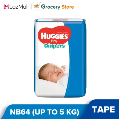 Huggies Dry Diapers NB64 x 1 Jumbo pack