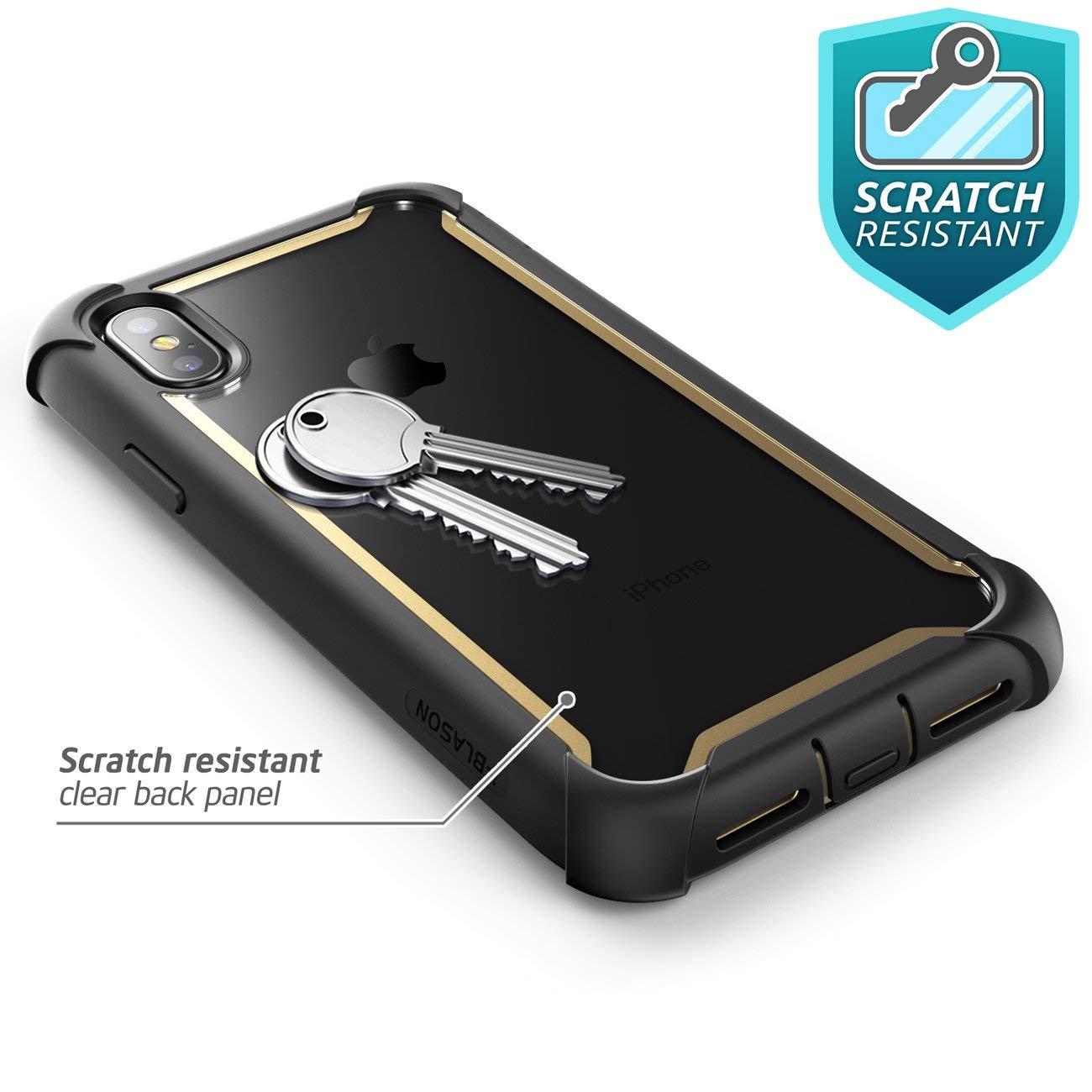 Cho Iphone XS Max Ốp Lưng I-Blason Toàn Thân Chắc Chắn Chống Sốc Trong Suốt Ốp Lưng có Nắp Đậy Bảo Vệ Màn Hình