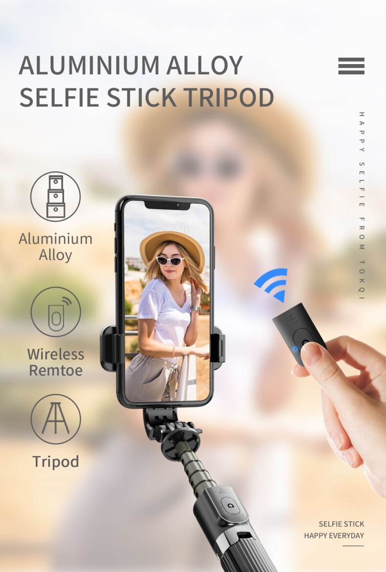 Zeallion Giá Ba Chân Gậy Tự Sướng Thông Dụng Bluetooth Không Dây Điện Thoại Nối Dài Điện Thoại Thông Minh, Nhôm Dành Cho iPhone Samsung Huawei Oppo Vivo Xiaomi