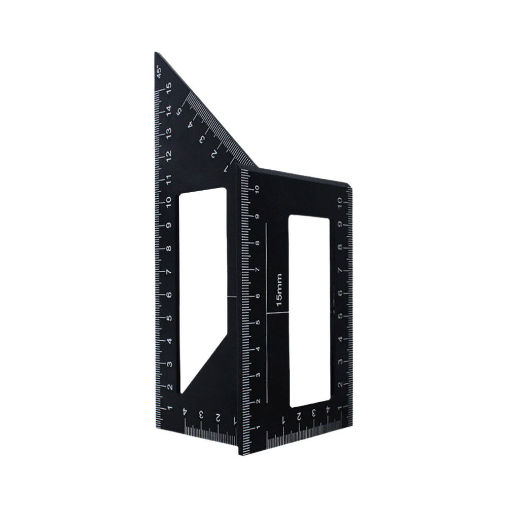 VOKTTA Aluminum Alloy Multi-functional T-shaped Combination Ruler 90 Straight Ruler Over The Line Ruler Woodworking Ruler 45 Degrees Marking Ruler
