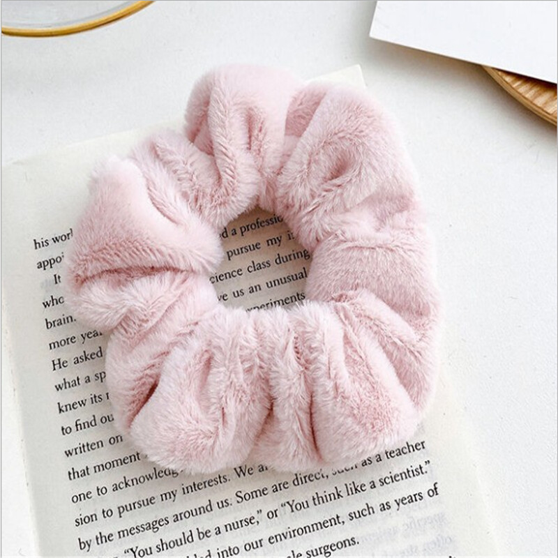Winter Plush Large Intestine Hair Ring Elastic Warm Hair Rope Cute Ladies Girls Rubber Band Ponytail Head Accessories