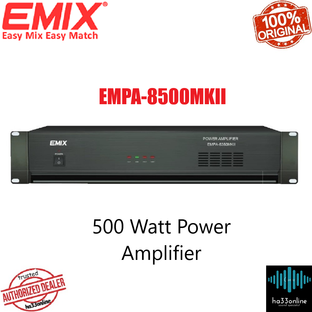 EMIX EMPA8500MKII 500W 100V LINE POWER AMPLIFIER WITH DC 24V | Lazada