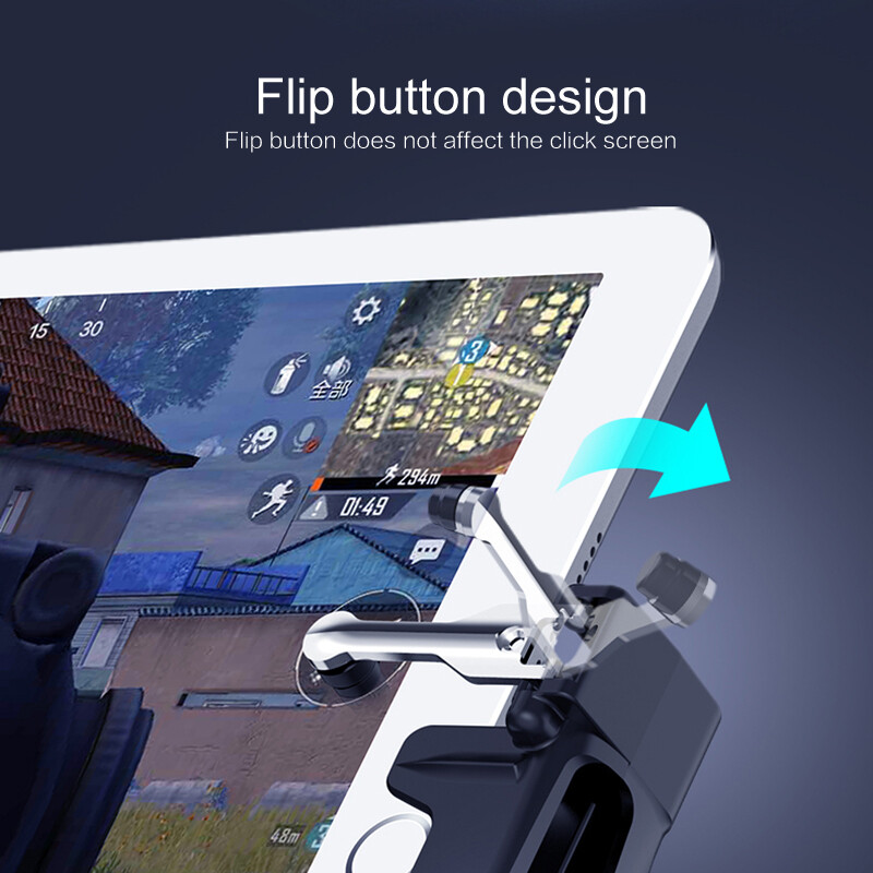 1 Cặp Phụ Kiện Dụng Cụ Điều Khiển Dễ Dàng Tay Cầm Di Động PUBG Gamepad, Nút Bấm Tiện Dụng Chống Trượt Cho Máy Tính Bảng Ipad Nút Kích Hoạt Di Động