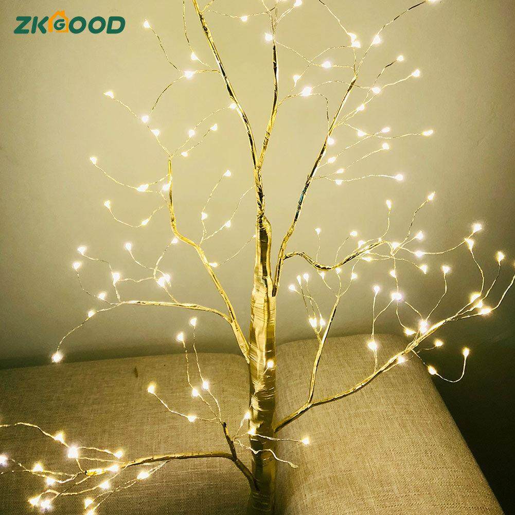 Zkgood 1 cái Mô Phỏng Cây ĐÈN LED Trang Trí Tiệc Giáng Sinh Nhà Liên Hoan Ngoài Trời Trong Nhà