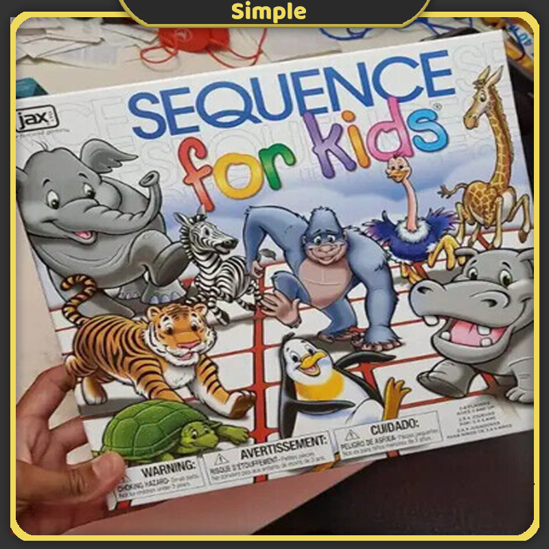 SEQUENCE Board Game for Kids The 'No Reading Required' Strategy Game
