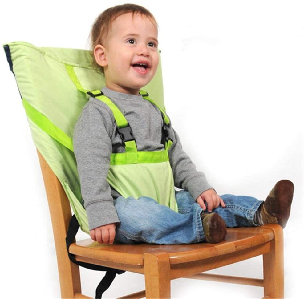 Easy Seat Portable Baby Chair Safety Washable Cloth Harness Travel Harness Seat for Infant Toddler Feeding with Adjustable Straps Shoulder Belt