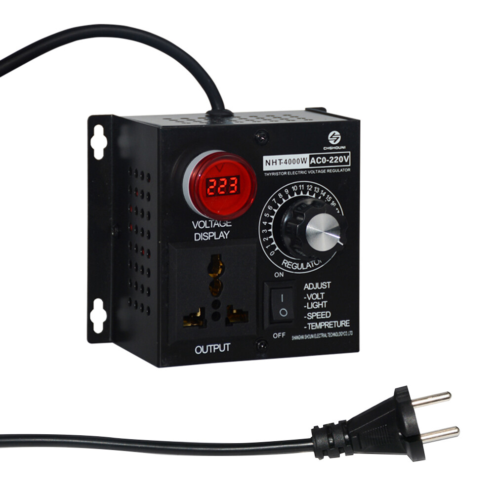 【Ready Stock】Original Aideepen AC110-220V 4000W Portable Voltage Regulator Temperature Speed Compact Variable Voltage Controller