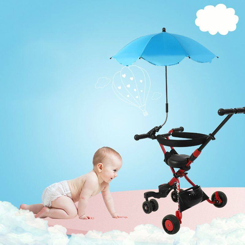 beach chair umbrella with adjustable clamp