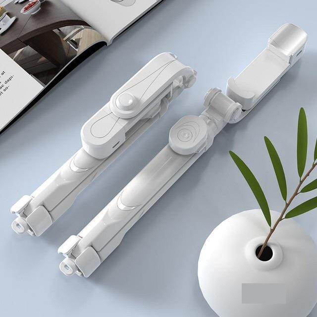 Bluetooth compatible Selfie Stick with Fill Light Mini Tripod 70cm Portable Hidden Tripod for Mobile Phone for Home Travel