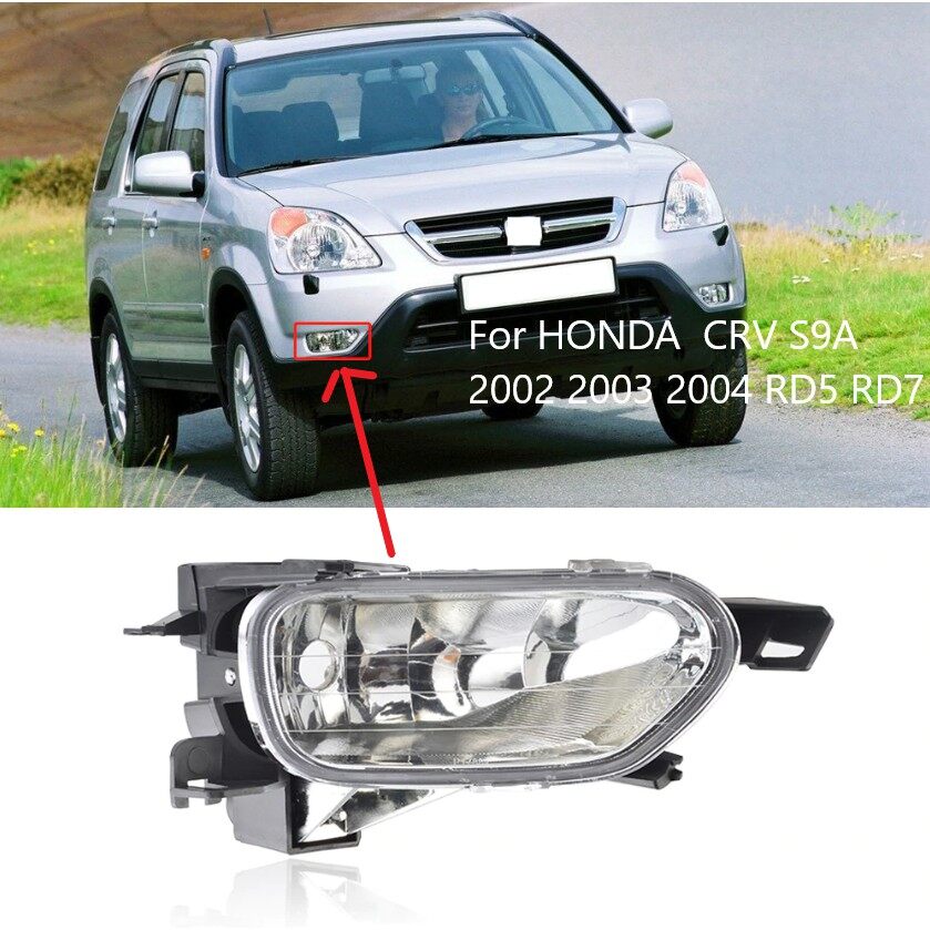Zr for front bumper fog light fog lamp for honda for crv s9a 2002 2003 2004 rd5 rd7 foglights fog lamp 33951-s9a-003 33901-s9a-003