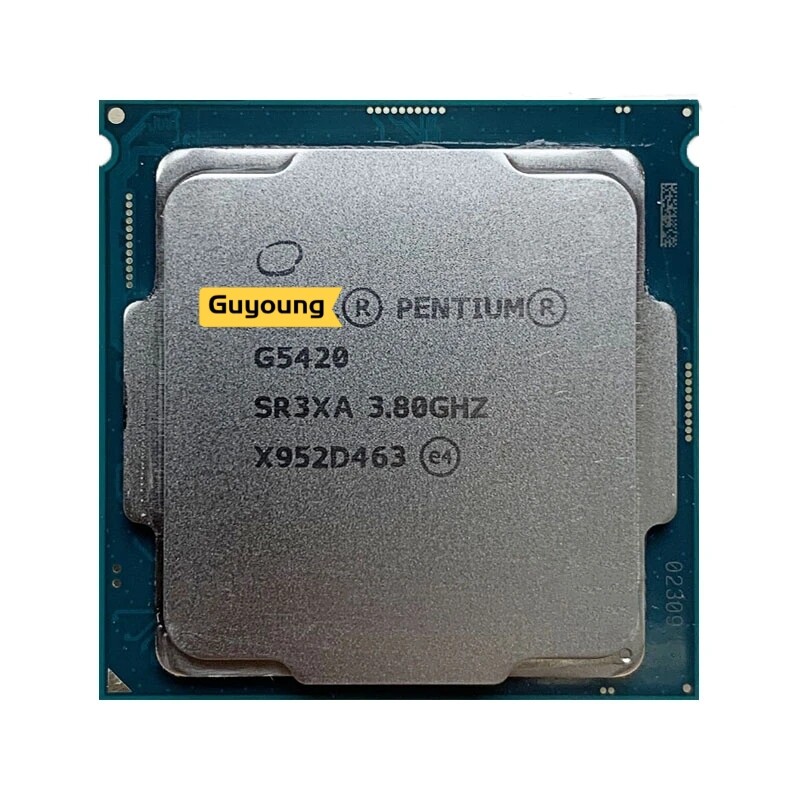 Yzx pentium g5420 3.8 ghz used dual-core quad-thread cpu processor 4m 54w 58w lga 1151