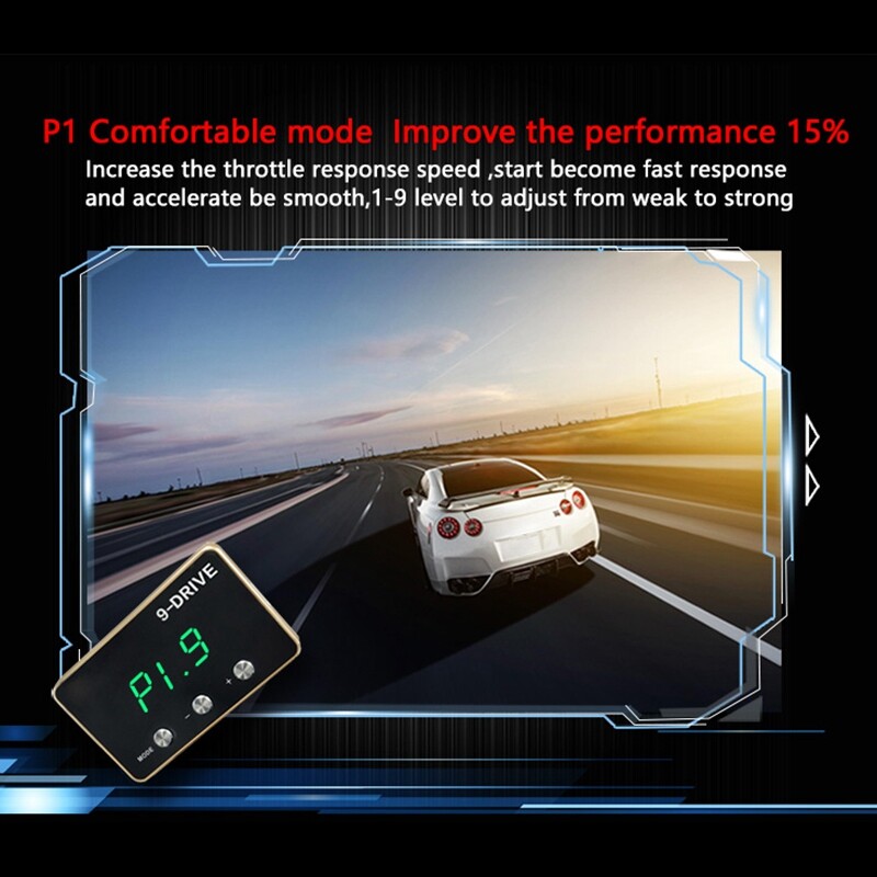 Throttle Response Controller 9 Drive Modes Racing Accelerator Potent Booster Tuning Parts Accessory