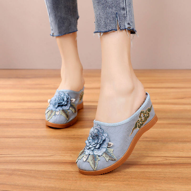 Giày sục cho nữ giày sục hàn quốc giày bệt cho nữ giày sục xăng đan 042110