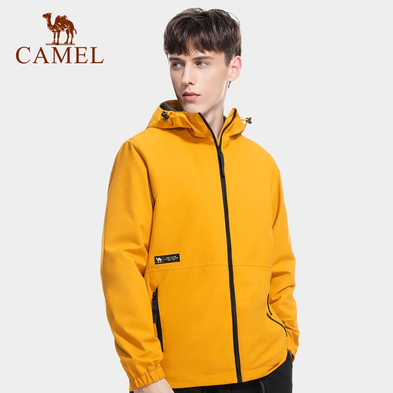 CAMEL Windproof Waterproof Men Outdoor Jacket Single Layer Assault Jacket Thin Coat