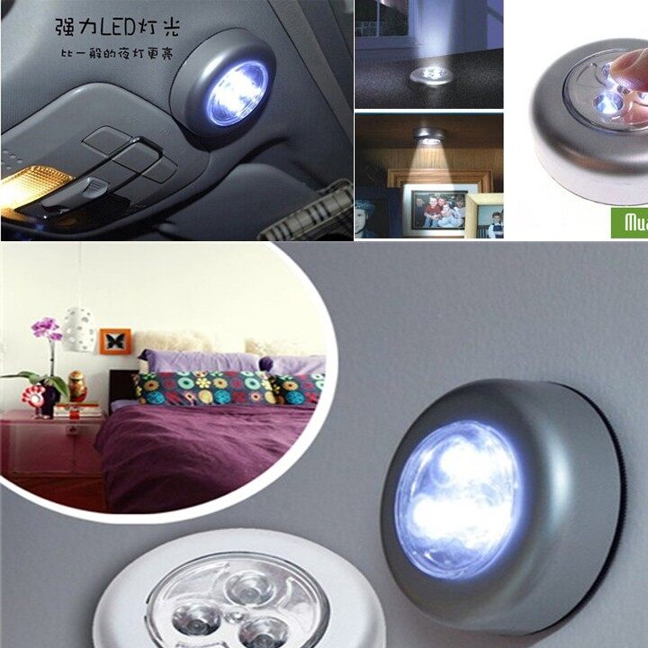 Đèn led đa năng dán tường 3 bóng cao cấp