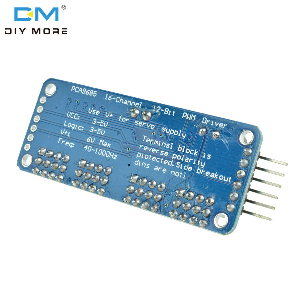 diymore PCA9685PW 16 Kênh giao diện PWM / Servo Driver-I2C 12-bit Mô-đun PCA9685 Mô-đun Raspberry pi Shield Mô-đun servo