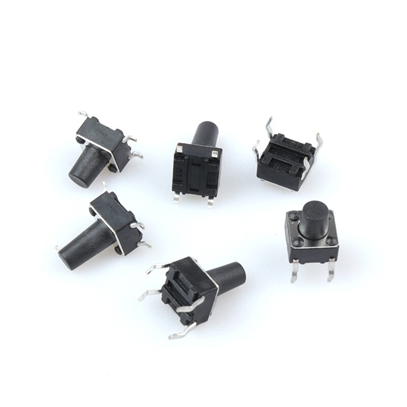 20PCS 6×6×7mm 6*6*7mm Tact Tactile Push Button Switch SMD-4Pin