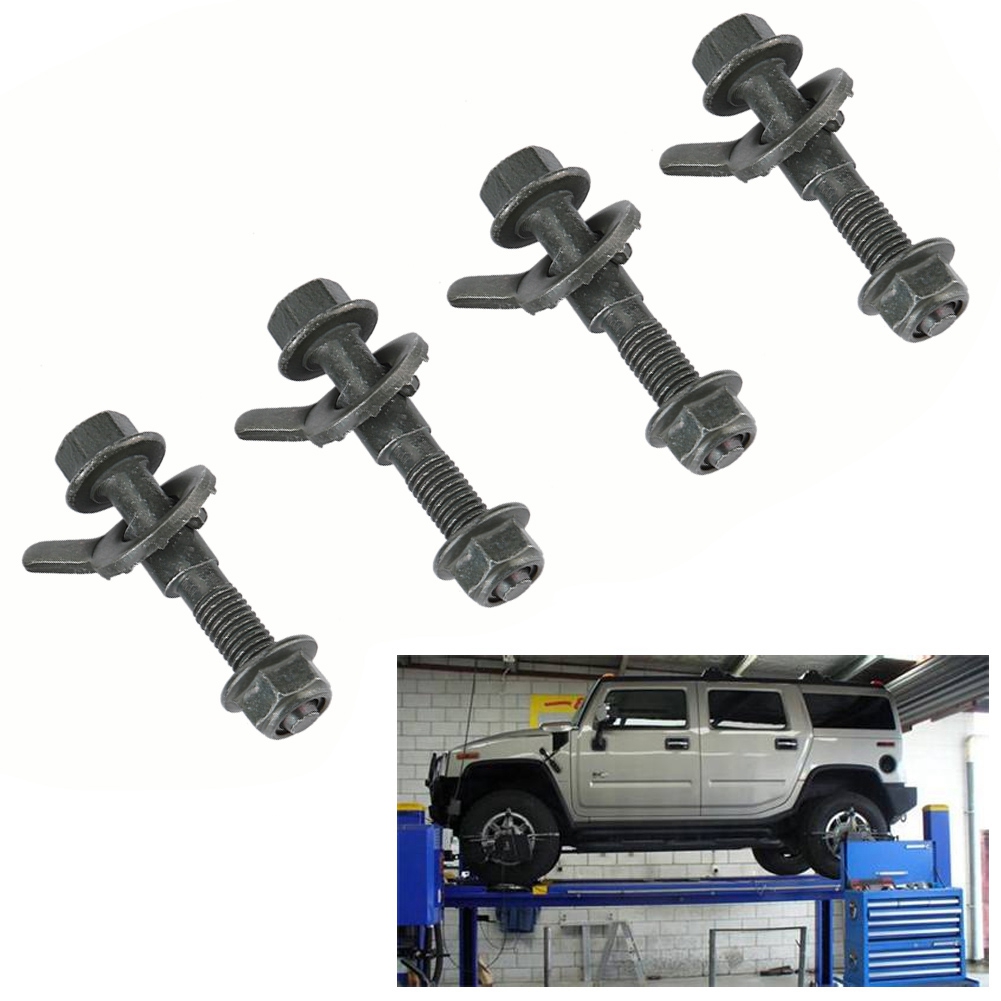 Sweatbuy Bộ 5 Cái Camber Điều Chỉnh Căn Chỉnh Bốn Bánh Bằng Thép Tự Động Cho Xe Hơi 12Mm Bu Lông Cam