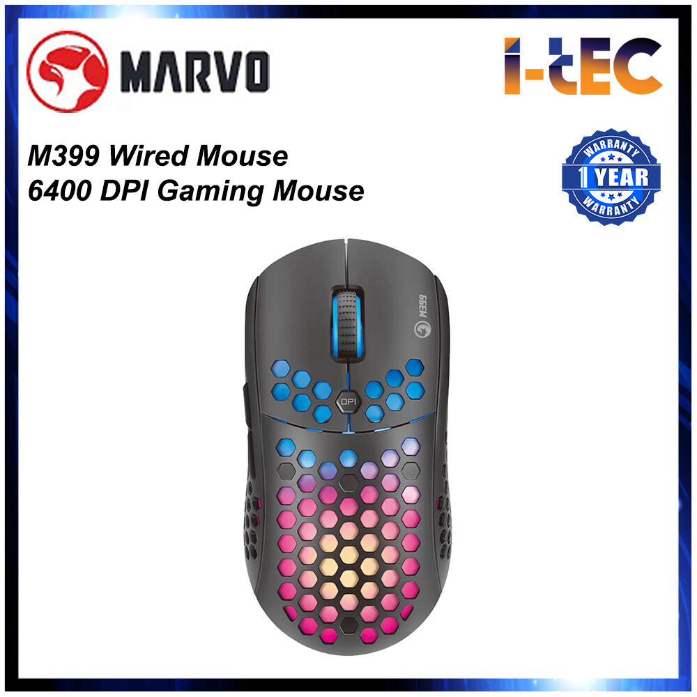 Marvo M399 Wired Mouse 6400 DPI Gaming Mouse Lazada