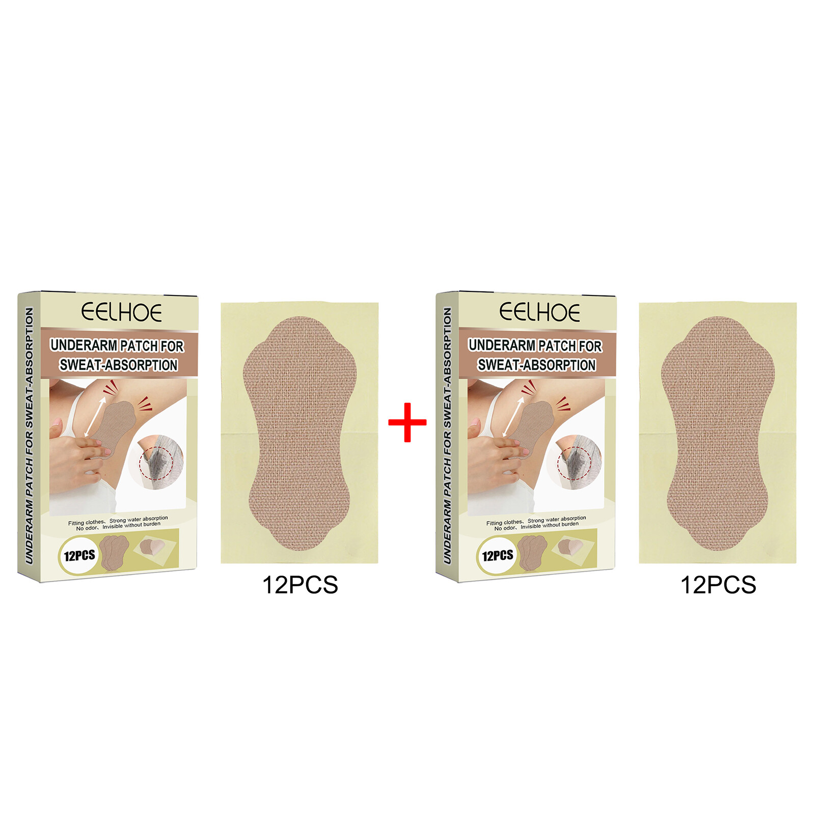 Eelhoe Underarm Sweat Pads Washable Armpit Sweat Absorbing Guards Dress Sweat Perspiration Pads Shield Shoulder Absorbent Deodorant Pad Shape Sweat Pads Washable Underarm Armpit Sweat Pads Reusable Perfume Absorbing Guards Shield for Women