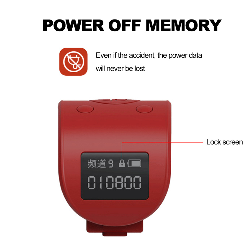 Mini Digital LCD Electronic Finger Ring Mobile Phone Counter 9 -Digit Prayer Can Charging Counter Clicker