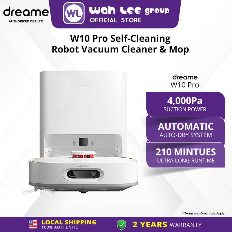 Dreame Bot W10 Pro SelfCleaning Smart Robot Vacuum and Mop AutoDry LDS Navigation + AI Action