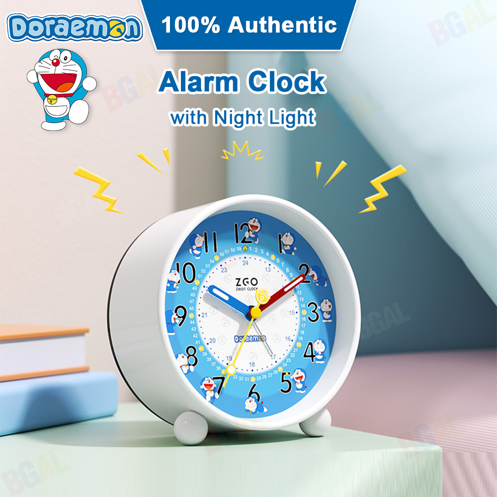 100% Authentic Doraemon Alarm Clock with Luminous & Backlight Anti-fall HD Display 0013