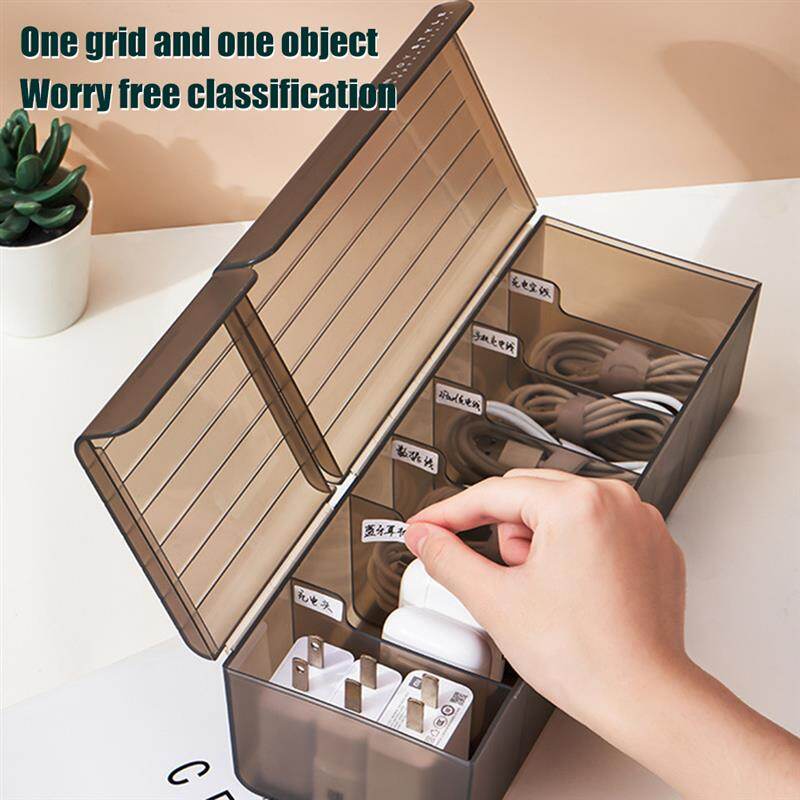 Hộp Đựng Dây Cáp Dữ Liệu Để Bàn Bộ Sạc Điện Thoại Di Động Hộp Sắp Xếp Dây Cáp Sạc Hộp Đựng Dây Nguồn
