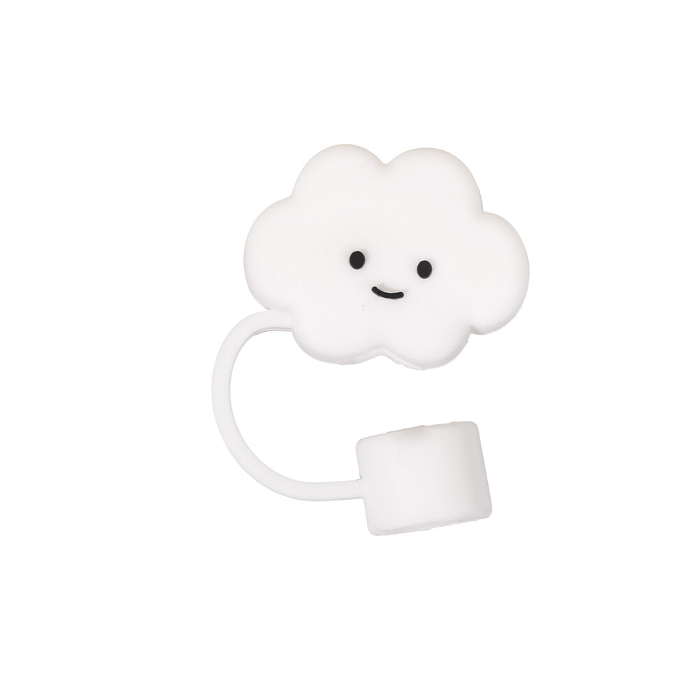 6pcs Cute Silicone Straw Plug Reusable Airtight Drinking Dust Cap Cup Accessories Cartoon Plugs Tips Cover Suit For 6-8mm Straws