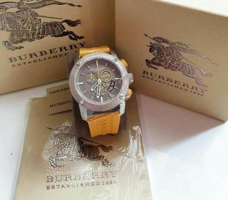 burberry sport watch yellow