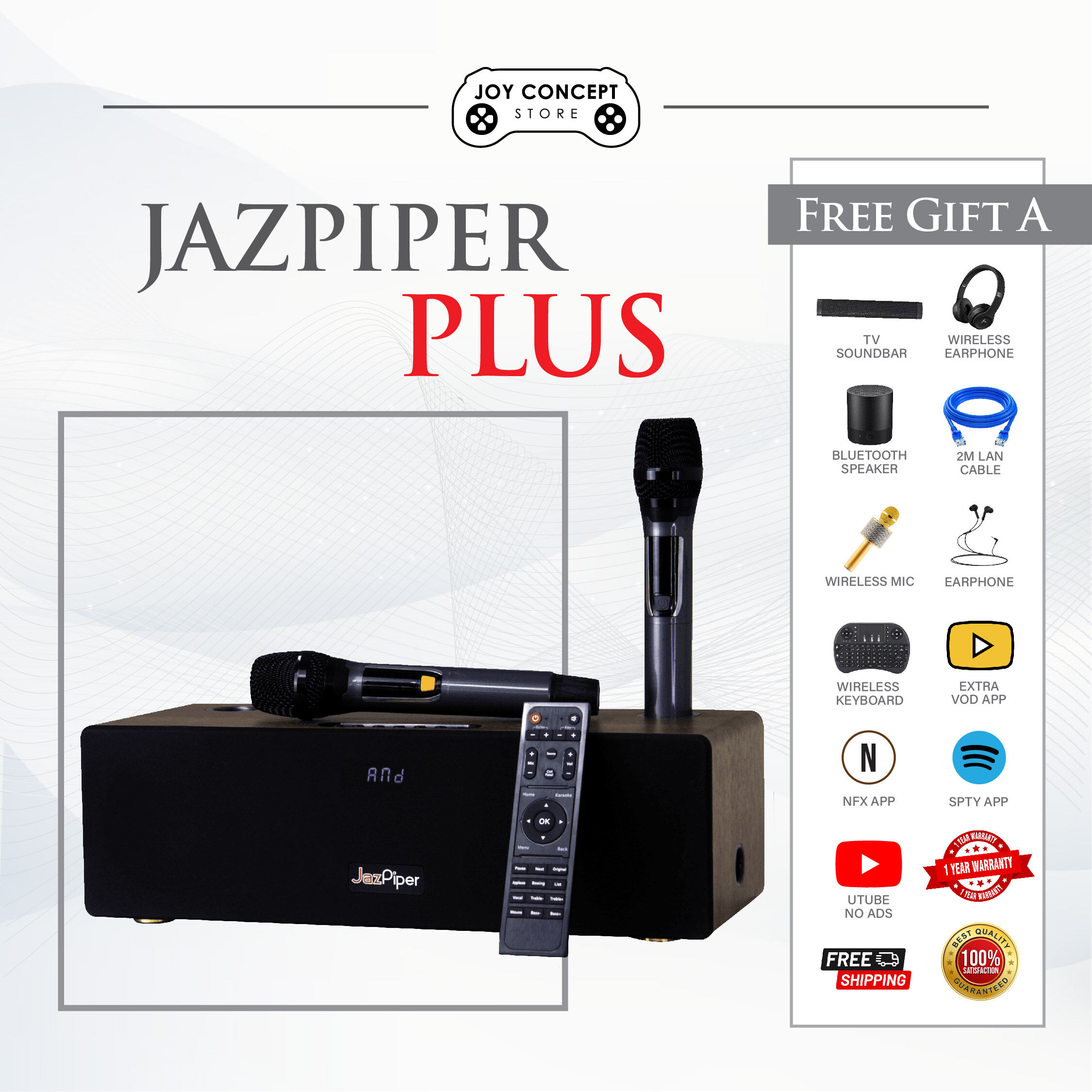 🔥READY STOCK 🔥 JazPiper Karaoke Sound System JazPiper Karaoke Sound Bar