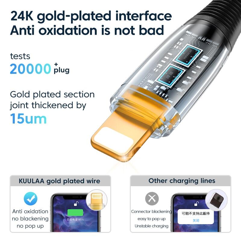 Zeallion 30W Fast Charging USB C Cable for iPhone Models iPad MacBook PD Type C Cable Lightning Wire
