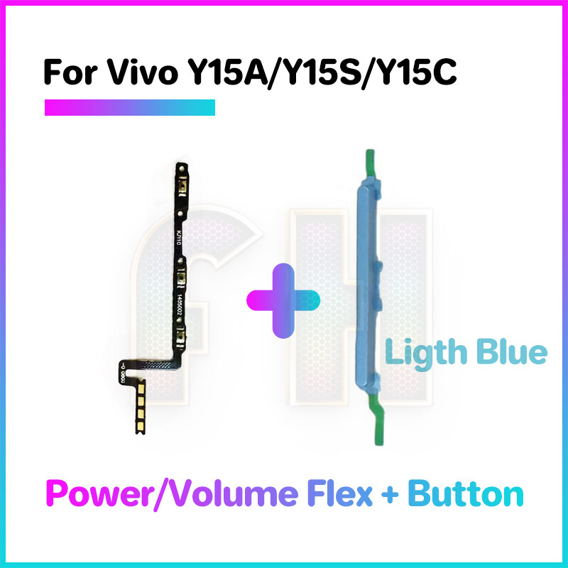 Power volume button flex for vivo y15 y15a y15s y15c side key switch on off key mute control button ribbon flex cable
