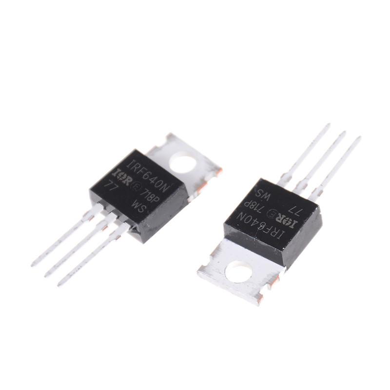5 Transistors MOSFET IRF640NPBF – Canal N, 200V, 30A, Format TO-220 Pour électronique Et Bricolage