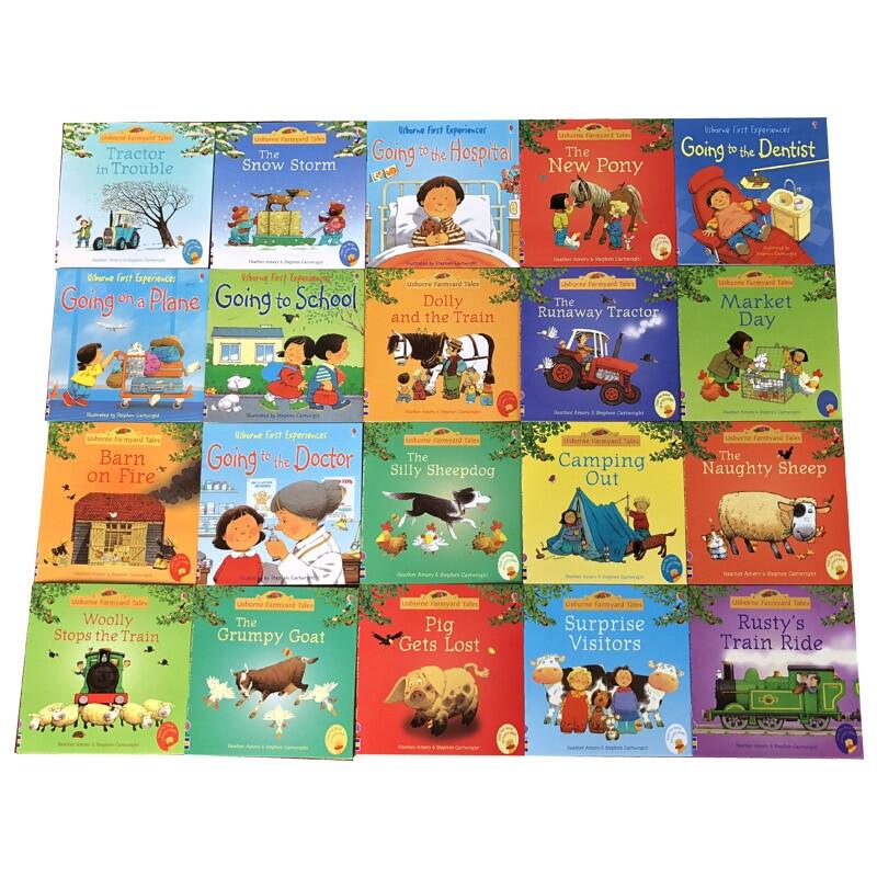 Usborne ภาพ Livros สำหรับเด็ก20เล่ม/ชุด,หนังสือภาษาอังกฤษนิทานที่มีชื่อเสียงของเด็กทารกอ่านนิทานเกี่ยวกับการศึกษาศิลปะการ์ตูน