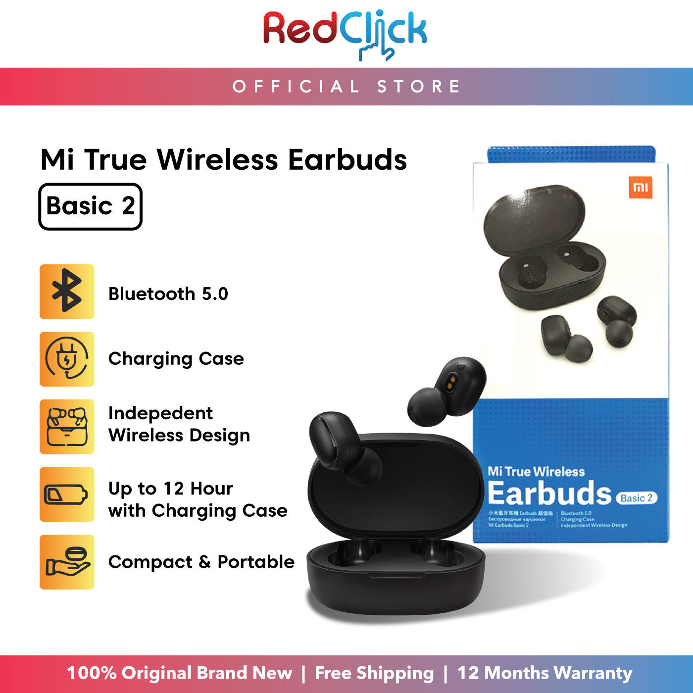 mi true wireless earbuds basic 2 case