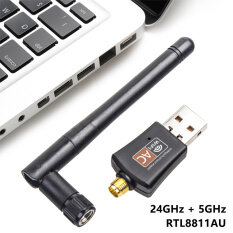 Bộ chuyển đổi USB Wifi kebidu mini 5Ghz 2.4GHz 600Mbps rtl8811au thích hợp cho Bán buôn máy tính để bàn/máy tính xách tay/PC không dây tần số kép 802.11ac