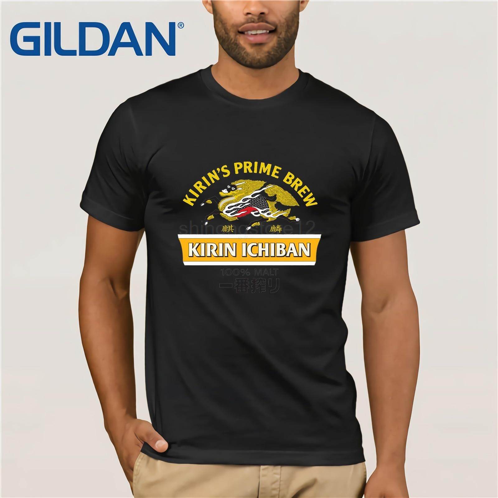 Tengge 2019 Baru Kaus Musim Panas Kemeja Lucu T Shirt Kirin Ichiban 100% Malt Prime Minuman Jepang Bir Bier Brauerei Custom T kemeja