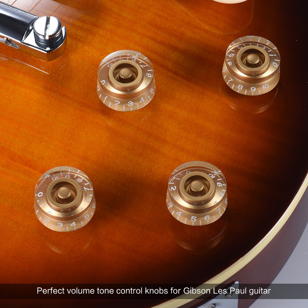[ammoon]quà bí mật 4 cái tốc độ nút điều chỉnh âm lượng cho Gibson Les Paul Bộ phận thay thế cho Đàn Ghi-ta bộ phận đàn ghi ta điện